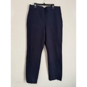 SPANX Women's Navy Blue Ankle Length Slimming Dress Pants Career Casual